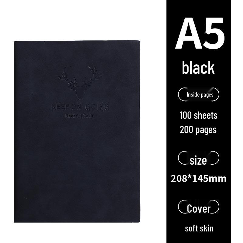 Business & Student A5 Thick Notebook Journal for Meetings & Diary Use