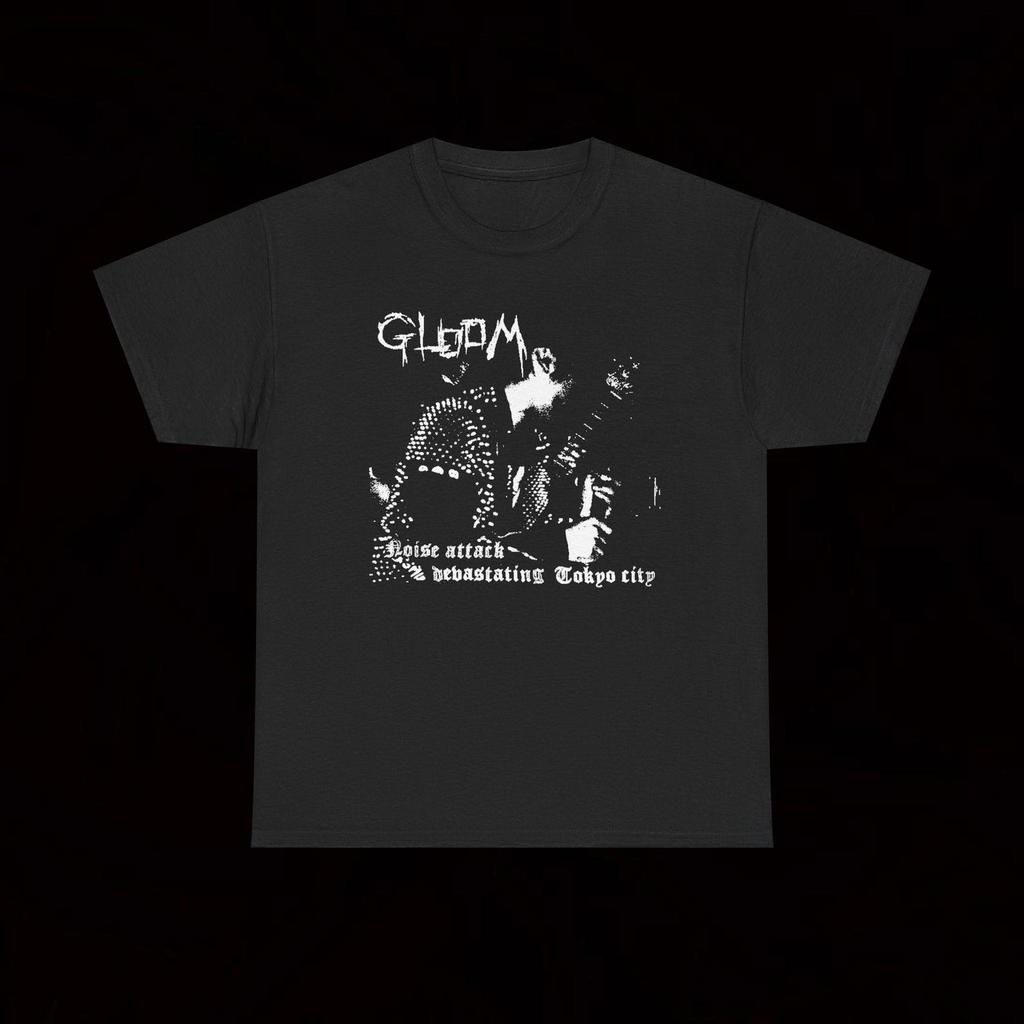 Gloom Noise Attack Devastating Tokyo City T-Shirt Hardcore Punk Crasher Crust