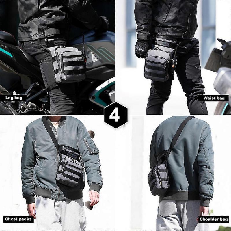 Multifunctional Breathable Motorcycle Leg Bag Waterproof for Bicycle Riding Outdoor Sports