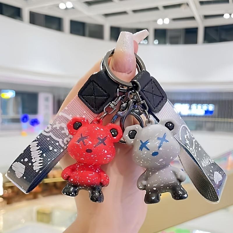 Chameleon Violence Bear Keychain Bag Pendant School Bag Doll Pendant Small Gifts