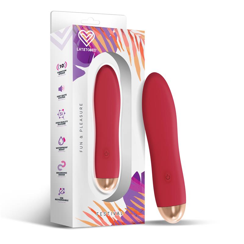 Dawel Stimulator 10 Speeds Rust Red