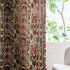 American Geometry Home Window Curtains Thick Tassels Drapes Curtains for Living Room Kitchen Valance Shading Decorate Curtains