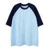 Pure Cotton Multicolored Heavy-duty Couple T-shirt with Shoulder Sleeves for Short-sleeved Women