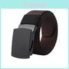 Canvas Mens Automatic Buckle Belt With Square Elements For Casual And Business Wear