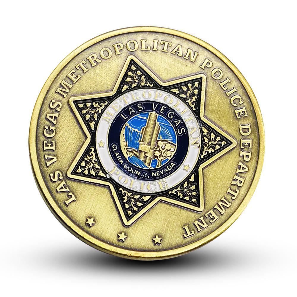 Las Vegas Medal, Challenge Coin, Medals, Badges, Tourist Souvenirs, Metal Coins бронзовый