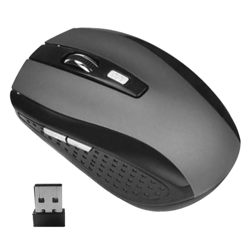 Portable 2.4G Wireless Optical Mouse 6 Buttons USB Receiver 2000DPI Laptop Mice