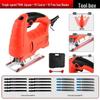 Compact Electric Reciprocating Saw with Jigsaw Conversion Head for Woodworking