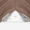 Set of 20 Triangle Mounting Connectors Stainless Steel Corner Brackets Convenient for Strengthening Furniture Joints