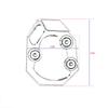 CNC Aluminum Motorcycle Kickstand Side Stand Extension Pad for YAMAHA R1