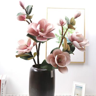1 Stück große Magnolien-Hochzeitsdekoration, 3D-Seidenblumen, Orchideenzweig, künstliche Kunstblumen für Heimdekoration, Party-Dekoration, 99 cm