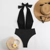 One-piece Swimsuit Female Tight Sexy Hot Girl Bikini Deep V Backless High-end No