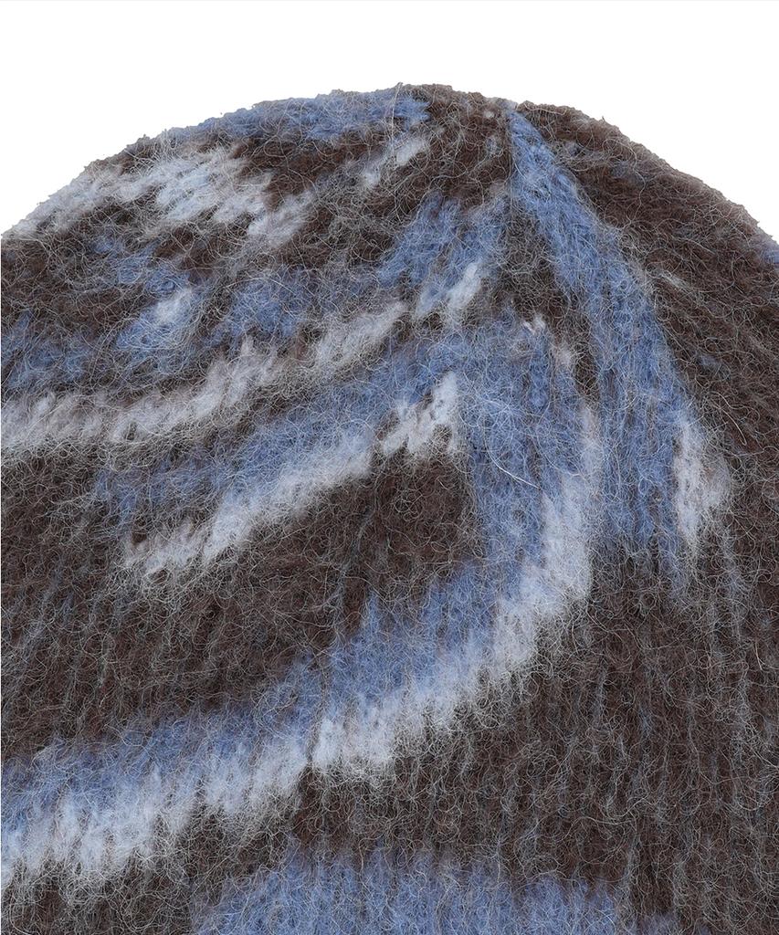 MAHAGRID Destroyed Eclipse Hairy Beanie Brown(Mg2Efmab38A)