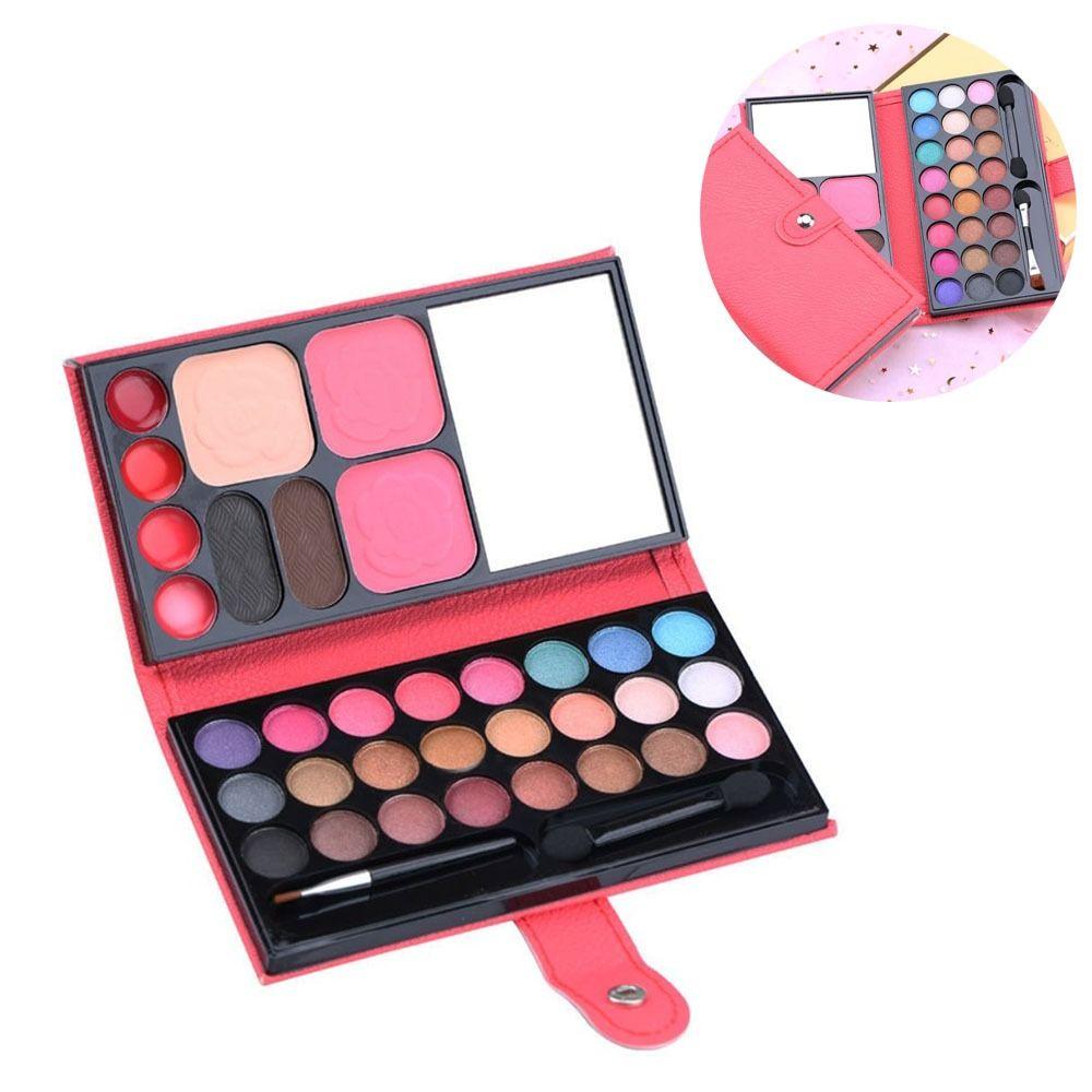 With Mirror Brush Cosmetics Palette Bag 33 Colors Cosmetics Palette For Girls