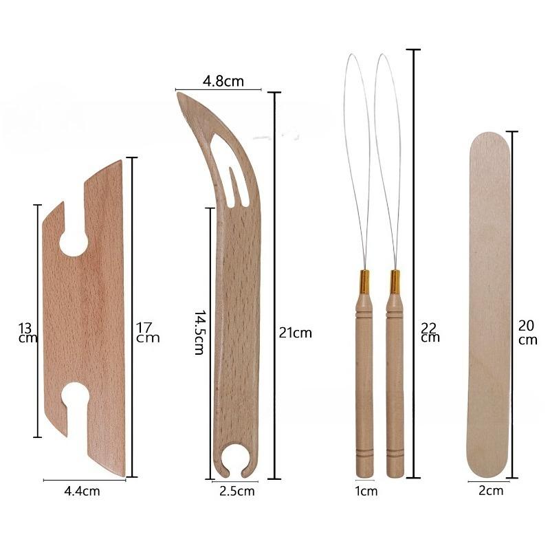 Inkle weaving shuttle kit strap webbing tool set beech weaving tool shuttle
