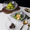 ZISIZ Tree Pattern Glass Salad Bowl Set