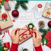 4-40sheets Christmas Label Paper Sticker Package Sealing Stickers for Cookie Candy Nuts Package Xmas Tree  Gifts & Cards