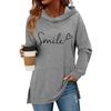 Women S Classic Valentine Letter Print Raglan Sleeve Pocket Hoodie Pullover