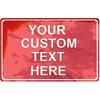 12x8 Inch Gepersonaliseerd Metalen Bord Weerbestendig Buiten Wanddecoratie