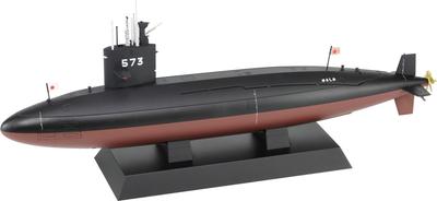 JBM Series Japan Maritime Force Submarine Yuushio Finished Model JBM08 Pit-Road 1/350 Self-Defense SS-573 Pre-painted