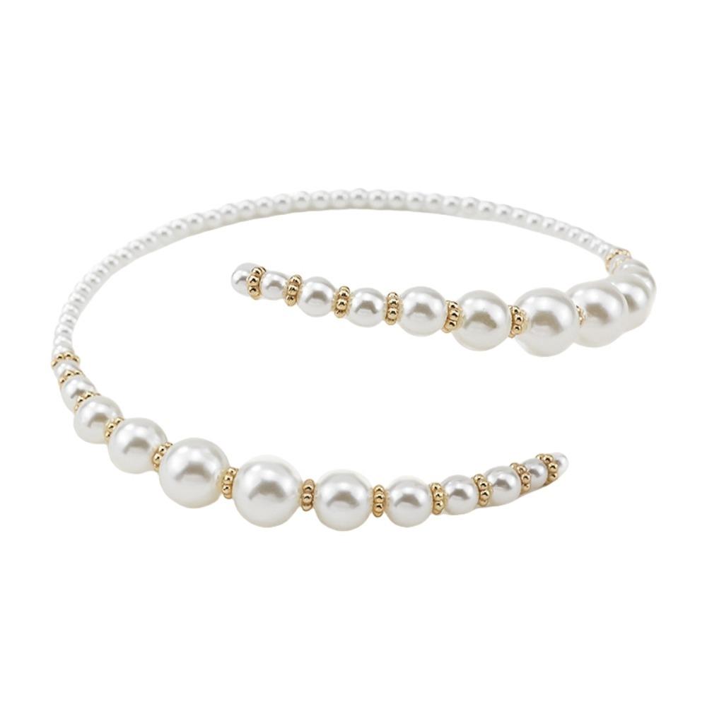 Asymmetric Pearl Beaded Necklace Elegant Women Neck Jewelry Exquisite Pearl Choker Necklace  Party