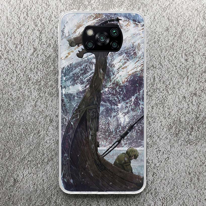 Vinland Saga Print Soft Case for Xiaomi Poco X7 X6 X5 X4 X3 Nfc Phone Shell F6 F5 Pro F4 GT F3 M5S M4 M3 Pattern Cove X7 X6 X5 X