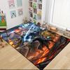 Custom Name Gryffindor Pride Fire Carpet Rug Customizable Soft Washable Anti-Slip Home Living Room Sofa Mats Personalized Rug. 090985