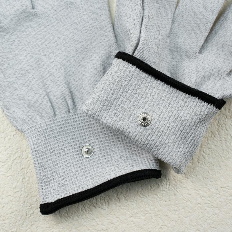 Silver Fiber Conductive Massage Gloves for Pain Relief