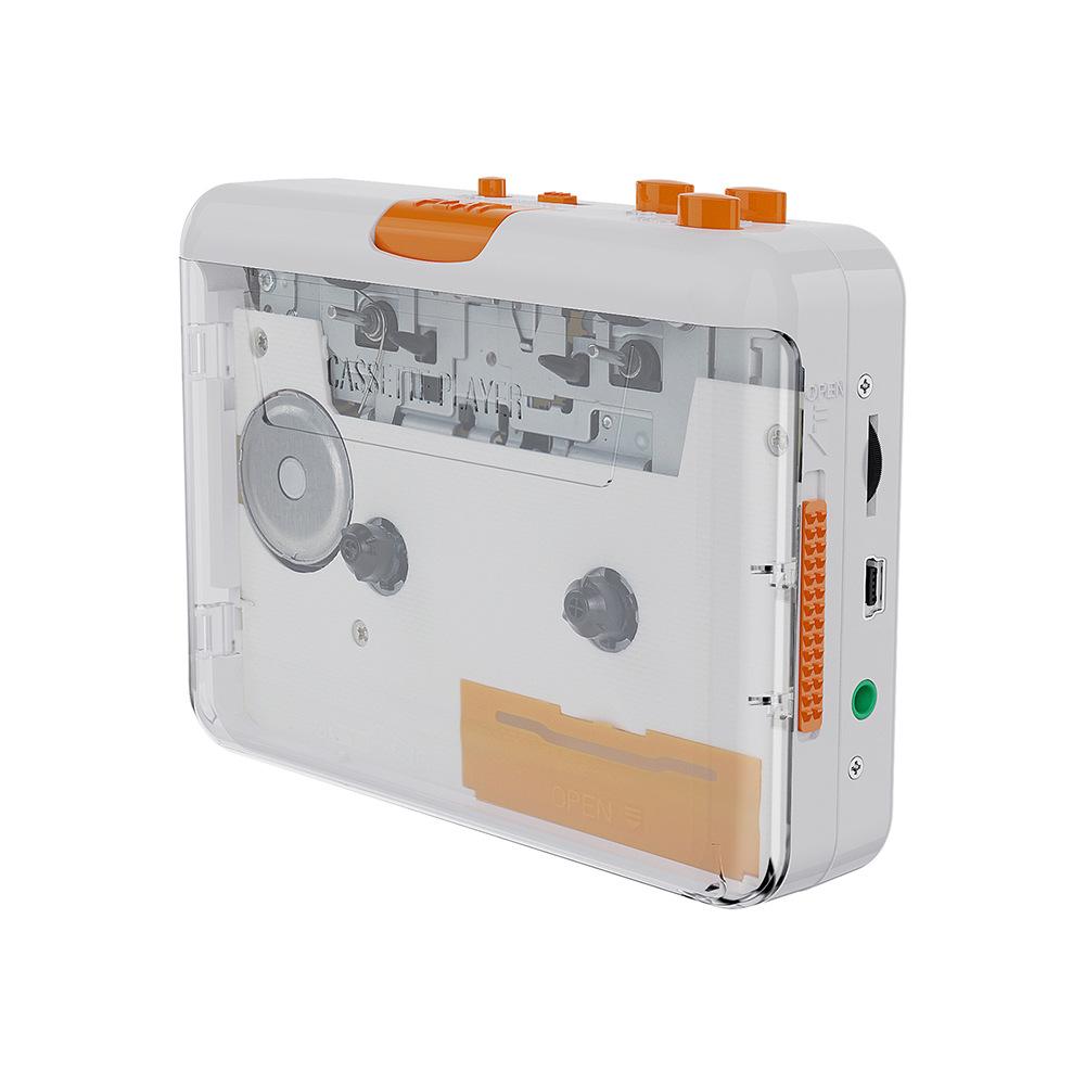 Tape To MP3 Cassette Converter Ezcap218SP Yellow and White Card Drive Plastic Material No Connector for Walkman