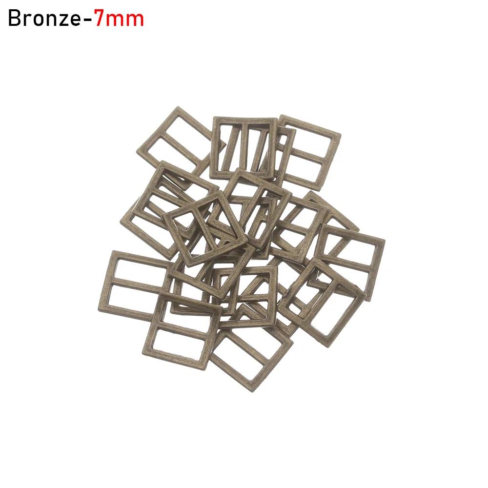 20/40Pcs Tiny Tri-glide Belt Buckle for DIY Doll Clothes Bags Mini Buckles Buttons Diy Doll Shoes Clothing Accessories 6/7/8.5mm