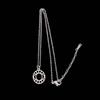 Stijlvolle Roestvrijstalen Holle Duivels Oog Hanger Ketting - Veelzijdige Sleutelbeen Ketting Sieraden