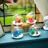 Simple Glass Transparent Hanging Vase Creative 6/8/10/12/15cm Succulents Plant Ball Container Flower Pot Home Decoration
