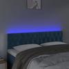 VidaXL Tête de Lit à LED Meuble de Chambre à Coucher Accessoire de Lit Double Tête de Cadre de Lit Intérieur Bleu Foncé 3122006