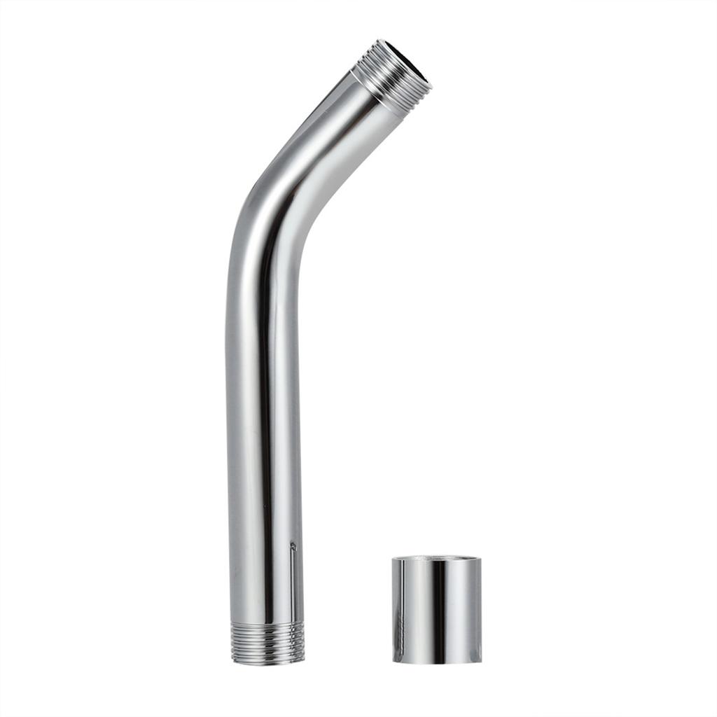 Stainless Steel Handheld Shower Arm Extension Pipe Chrome Plating Wall Mounted