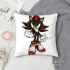 Shadows S-Sonics Hedgehog Double-Sided Printed Square Pillow Cover Decorative Cushion Cover For Sofa Bedroom Bedside