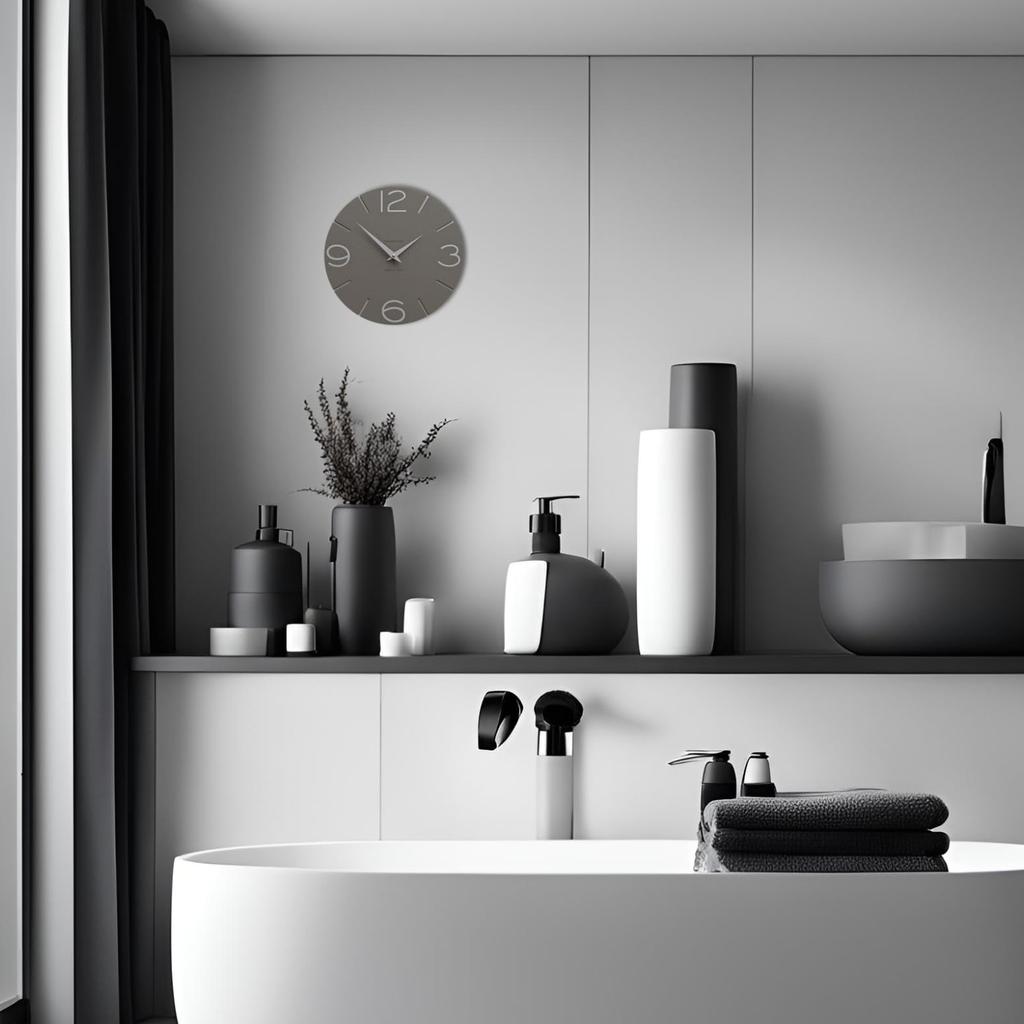 CalleaDesign SMILE Wall Clock Quartz Gray