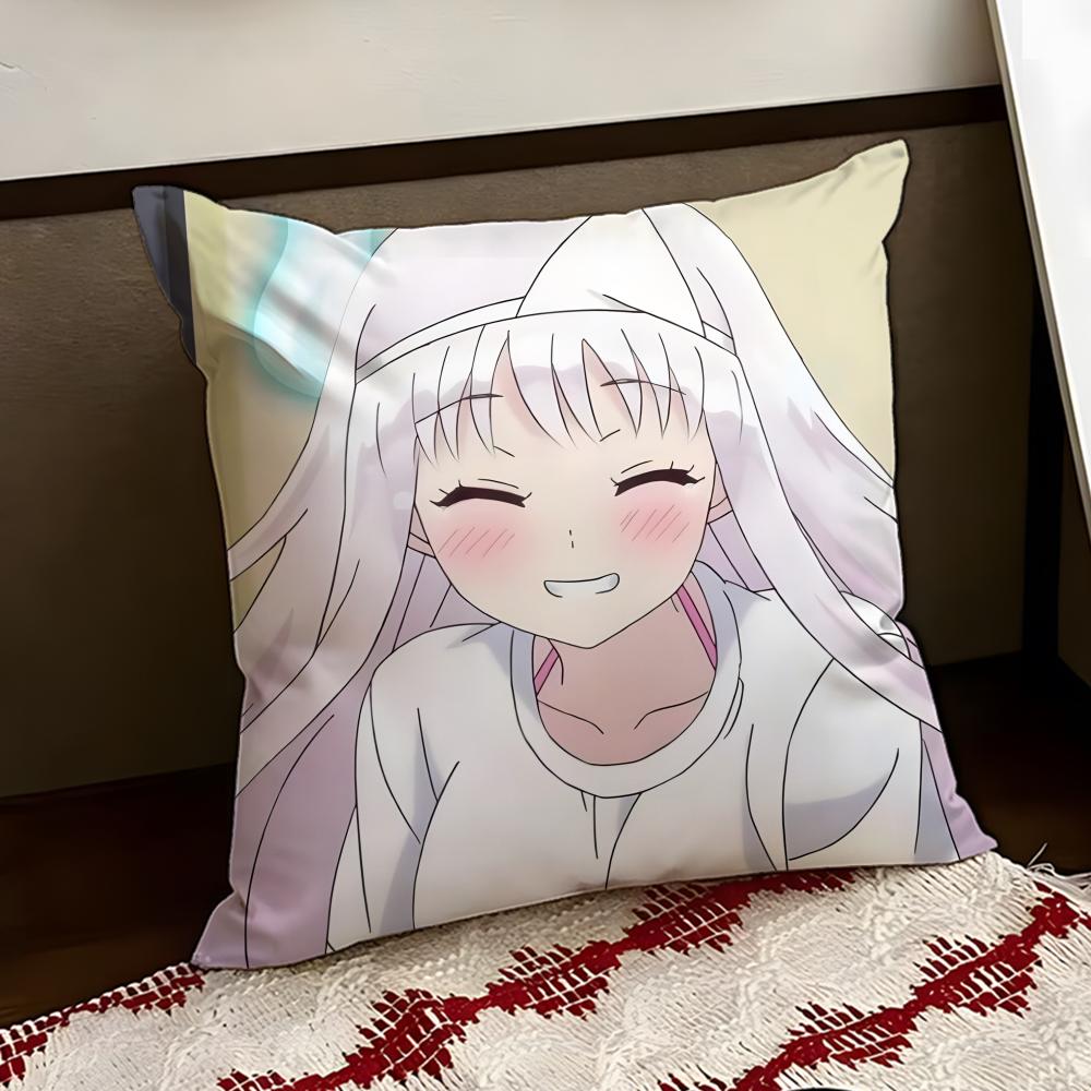 Anime YYuragisou No Yuunasan Cushion Cover Reversible Soft Durable Pillow Cover Home  Car MultiScene Use for Daily Comfort