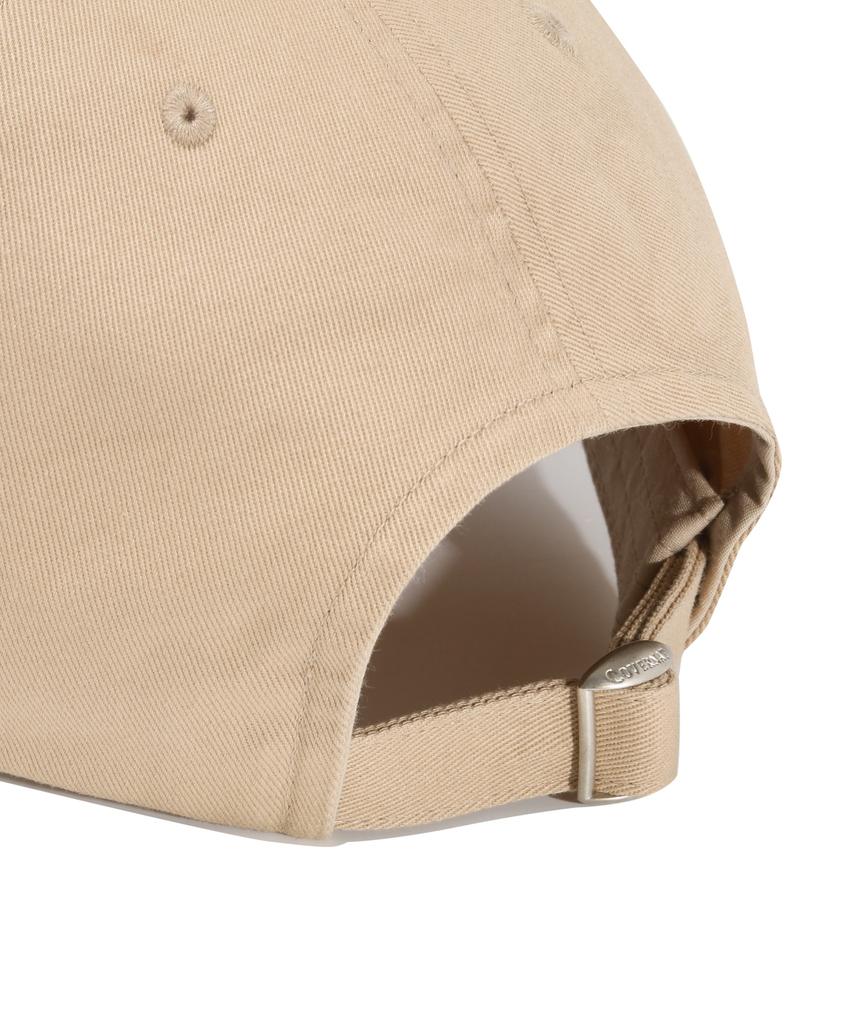 COVERNAT WOMAN Clover Heart Small Logo Ball Cap Beige