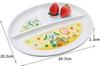 Skater Dishwasher Safe Lunch Plate Width x Depth x Height Made in Japan XP17 20.2 24.7 2.3cm Inai-in-ai-boo!
