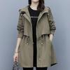 Loose Fit Women High End Fashion Trench Coat Spring Autumn Small Coat