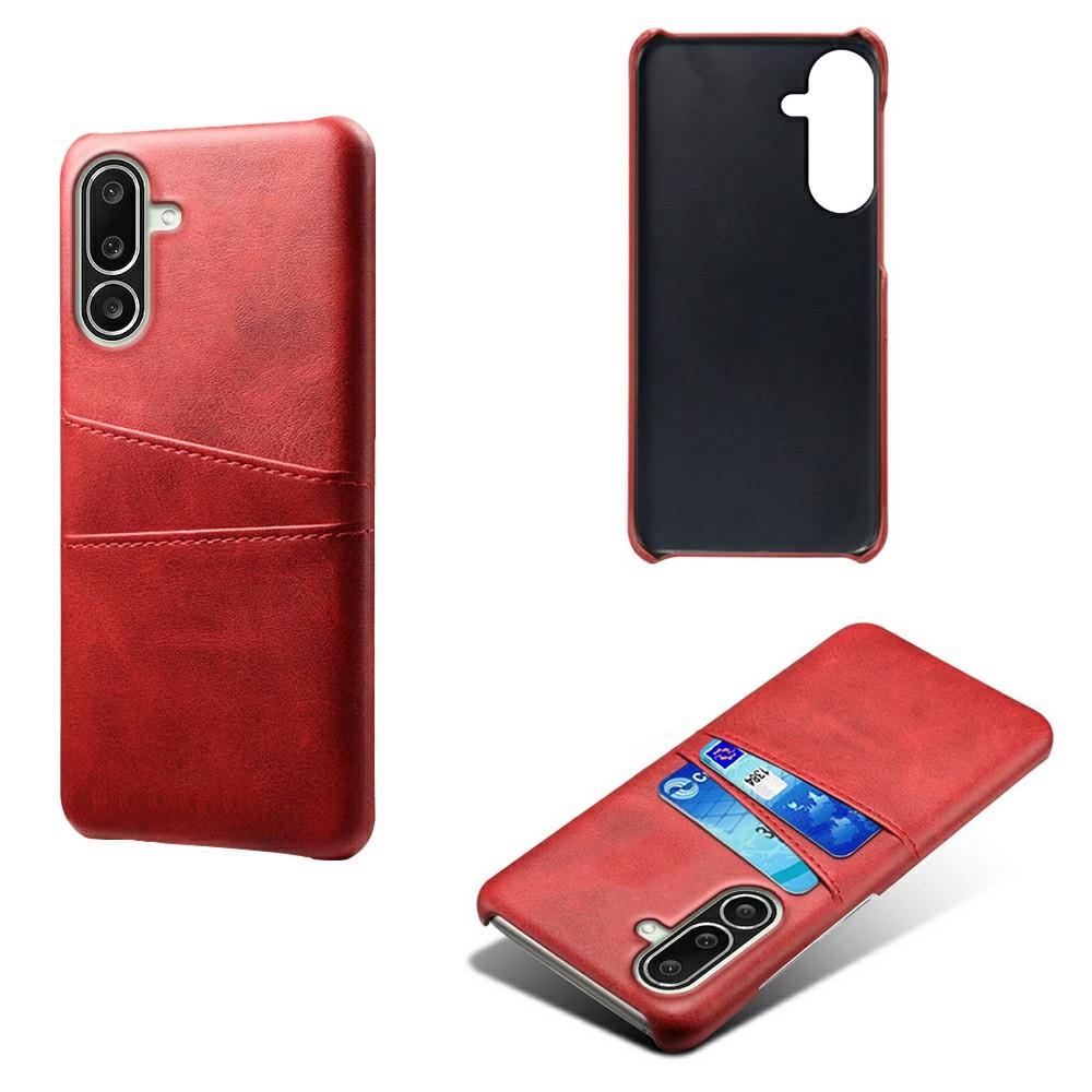 For Samsung Galaxy M56 5G Case Dual Card Slots PU Leather + Hard PC Phone Cover