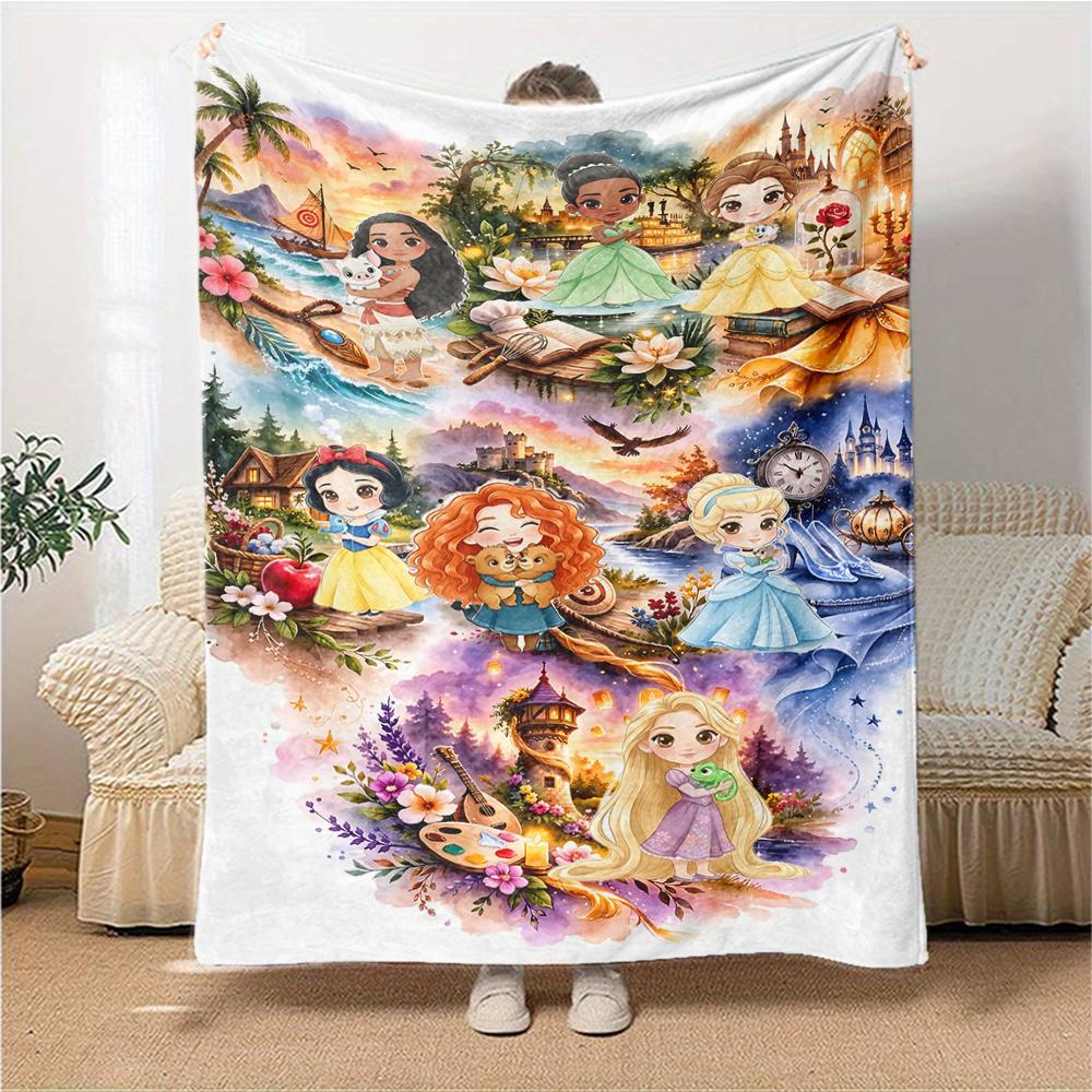 Simpsons Family Portrait Flannel blanket, soft and warm, suitable for beds and sofas, all seasons, portable travel blanket. 0730117