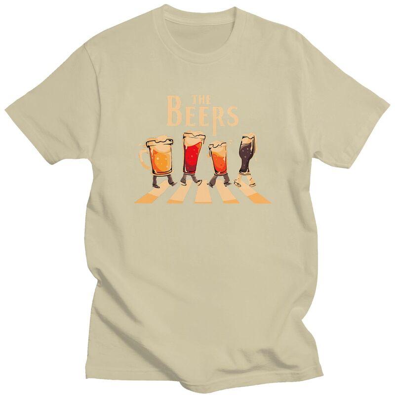 Individuelles The Beers T-Shirt für Herren 100% Baumwolle T-Shirt Mode T-Shirts T-Shirt Slim Fit Kleidung Geschenk