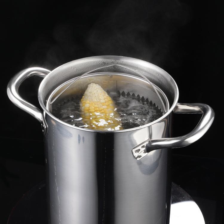 304 Stainless Steel Tempura Frying Pan for Induction and Cooktops