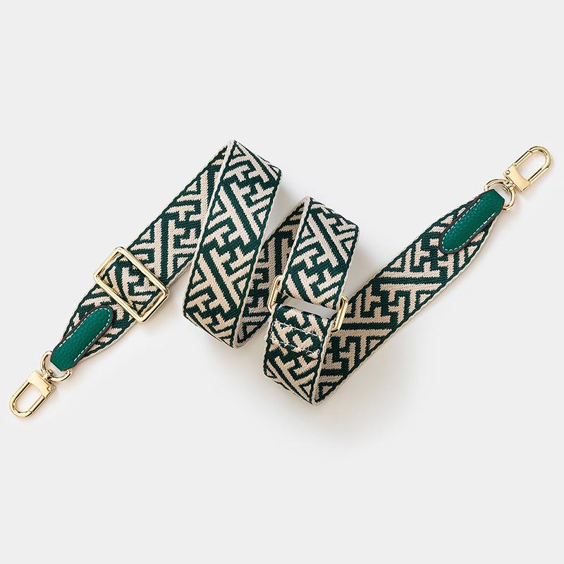 Snowflake Pattern Adjustable Wide Shoulder Strap Crossbody Handbag Strap in European and American Style