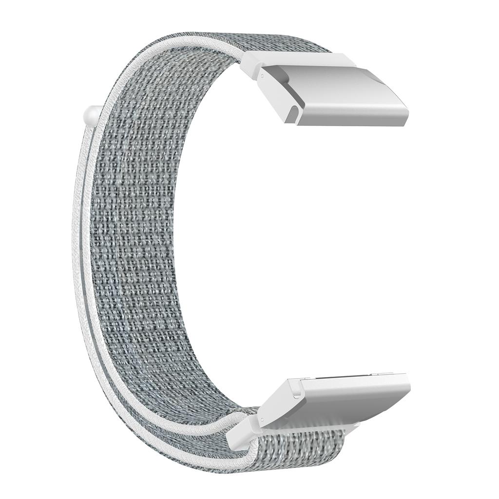 For Garmin Forerunner 570 47mm/Fenix 8 47mm/Fenix 7/Fenix 6/Fenix 5 Loop Fastener Nylon Smart Watch Strap Wristband