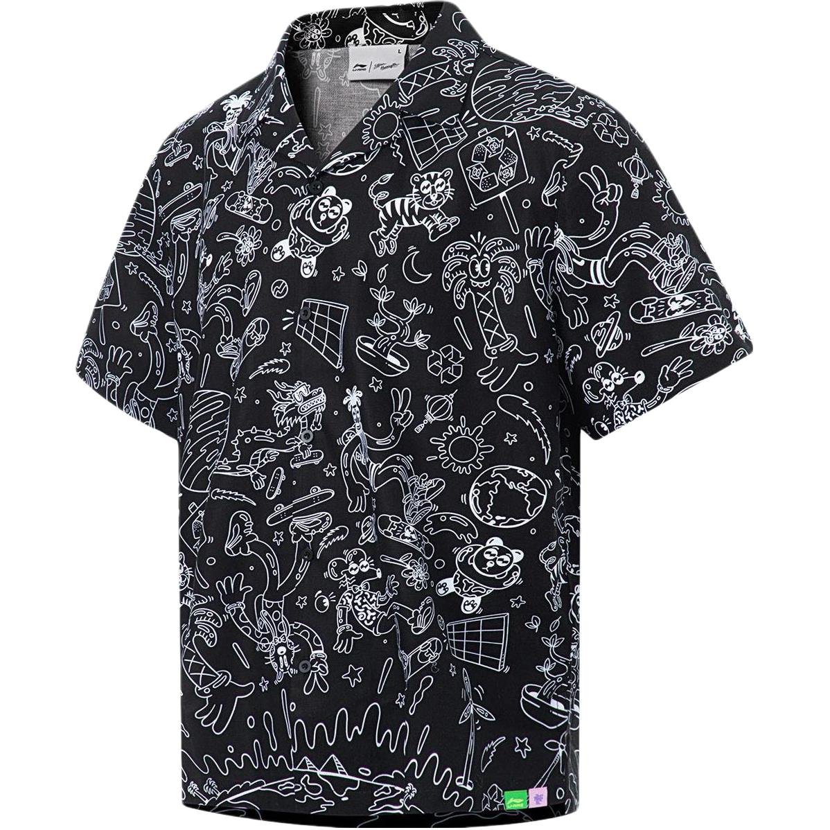 Li Ning Li Ning X Steven Harrington Shirt Men s Black ASHT017-1 S