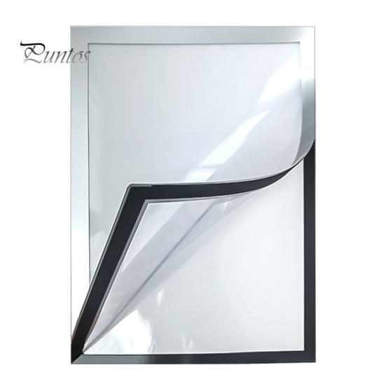Self-Adhesive Frame Magnetic Picture Holder with Clear Cover Wall-mounted Poster Display Frame for Pictures Documents