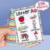 26 Buchstaben-Laut-Phonics-Karteikarten Set 156 Stück Frühes Lernen Wortkarte Phonics Lehrmittel für Kleinkind Vorschulkinder