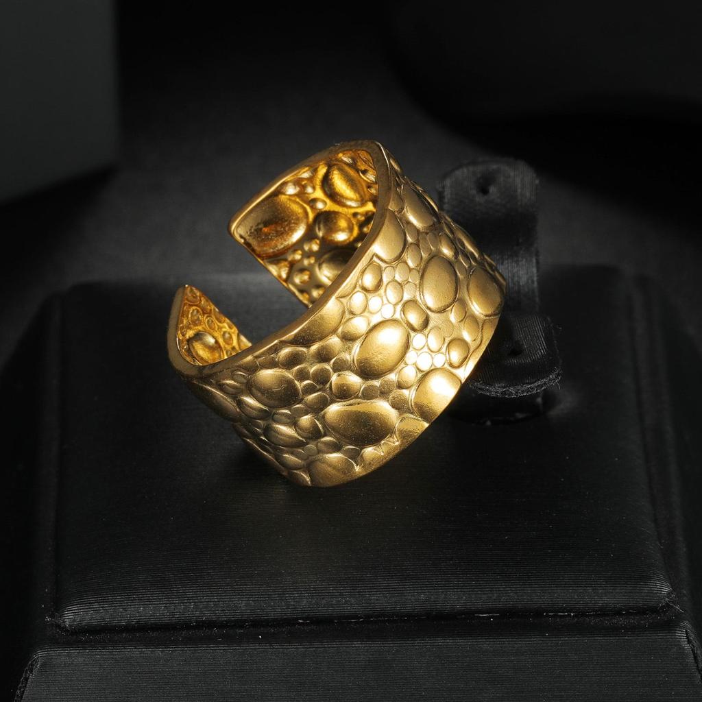 Adjustable Non-Fade Electroplated Couple's Ring