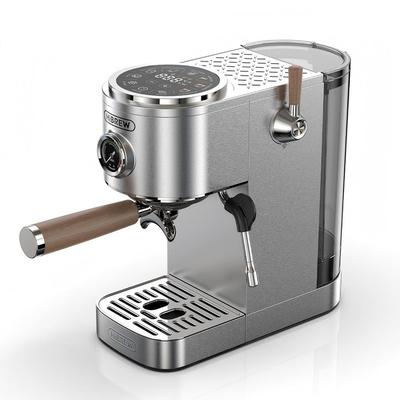HiBREW H13 Halbautomatische Kaffeemaschine, Duales Boilersystem mit 20-Bar Pumpendruck, Multifunktionale Brühmodi, Verstellbare Abtropfschale